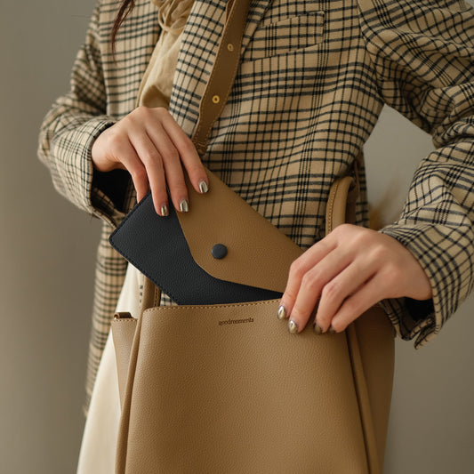 BILLIE WALLET TWO TONE - Two Tone Synthetic Leather Daily Wallet