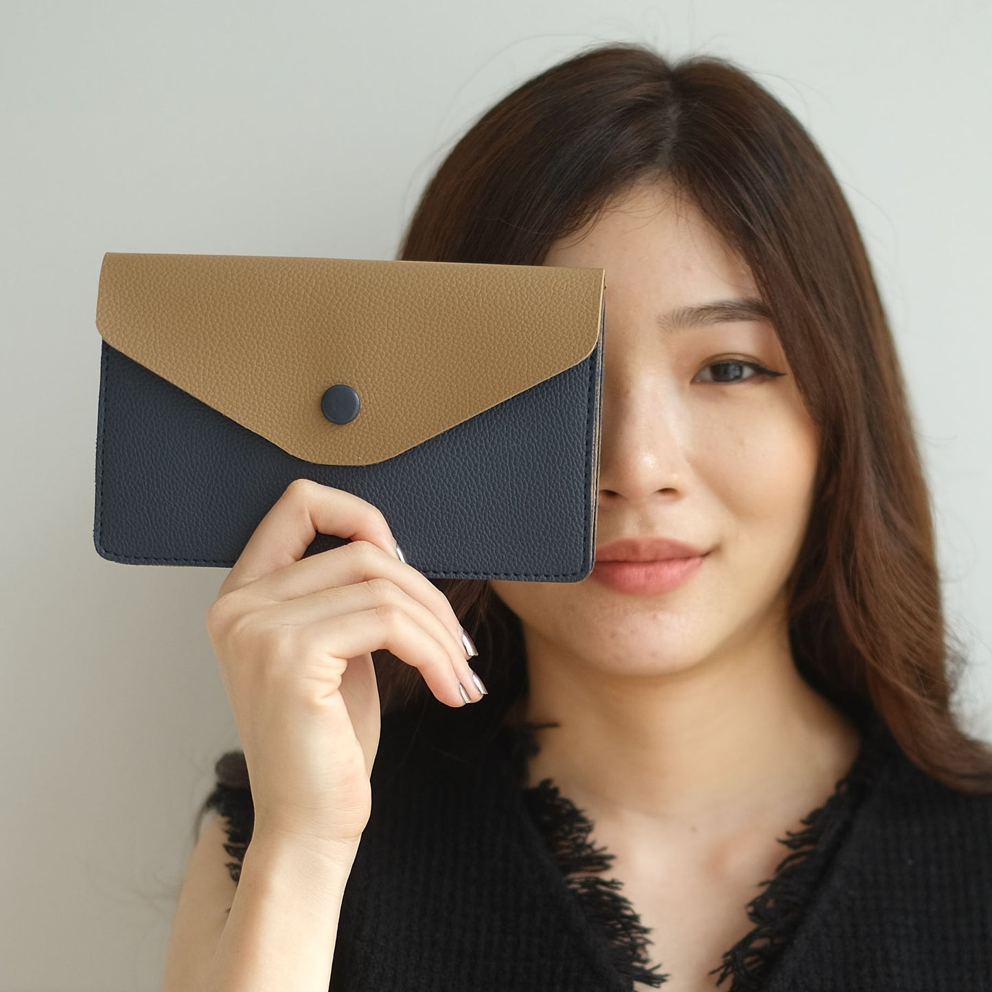 BILLIE WALLET TWO TONE - Two Tone Synthetic Leather Daily Wallet