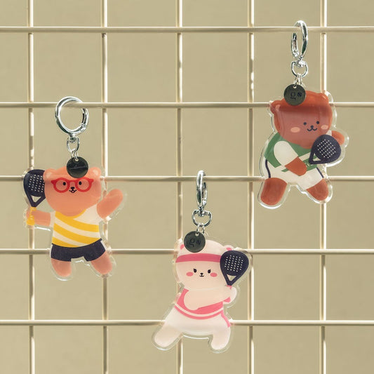 GOODBEAR SPORTS CLUB KEYCHAIN - Cute Bear Epoxy Keychain