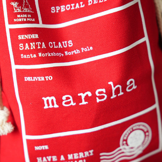 SANTA SACK - Custom Canvas Sack