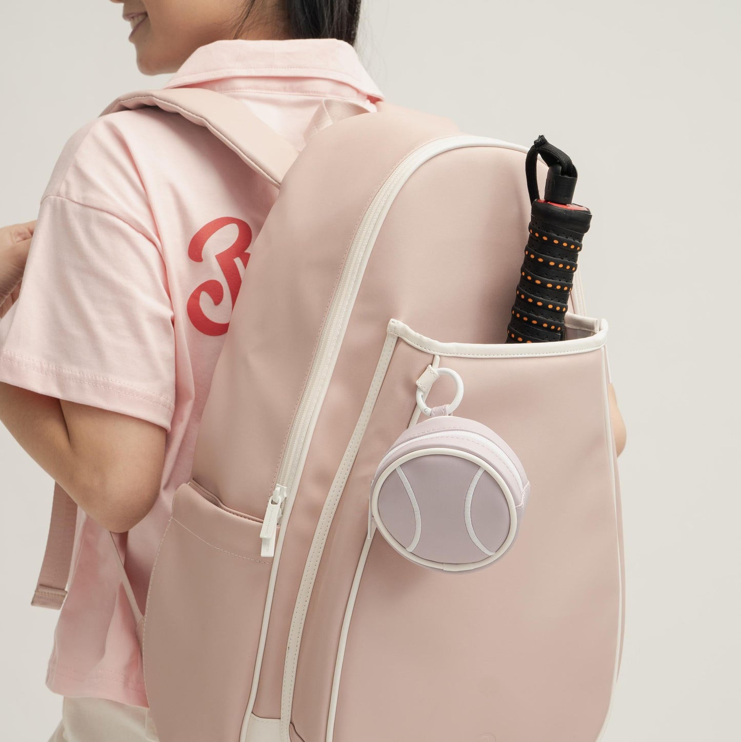 BALL BAG CHARM - Tennis Ball Pouch Bag Charm