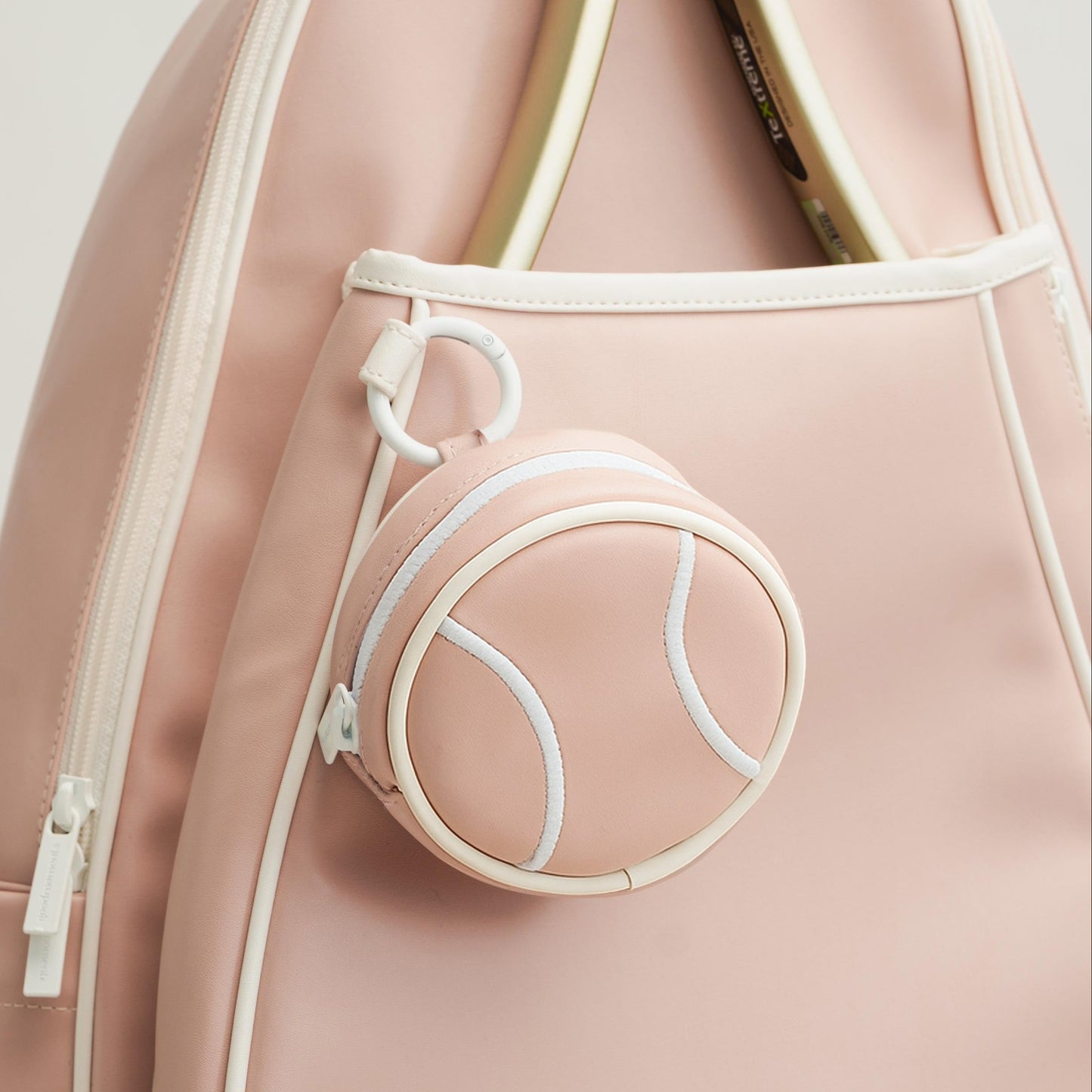 BALL BAG CHARM - Tennis Ball Pouch Bag Charm