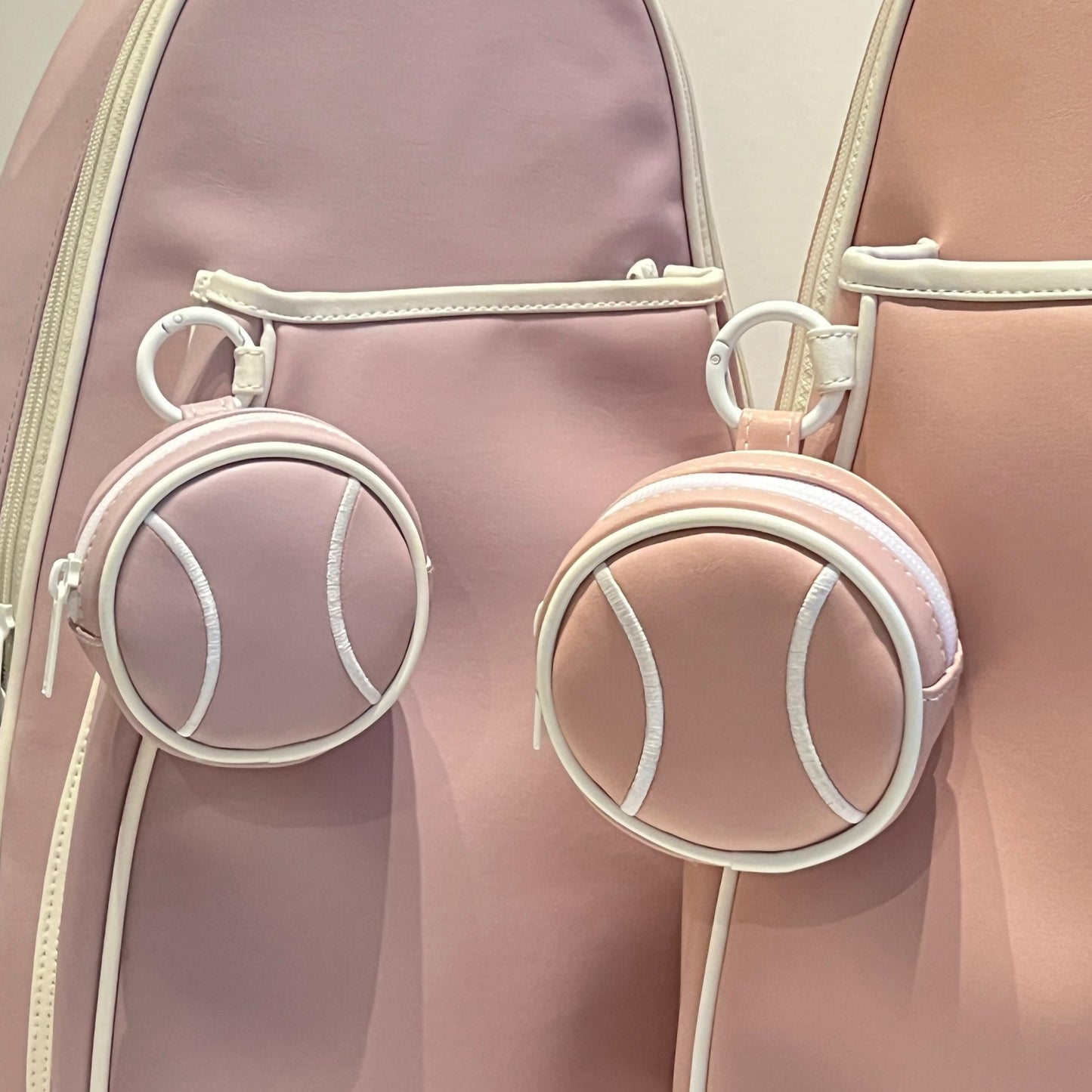 BALL BAG CHARM - Tennis Ball Pouch Bag Charm