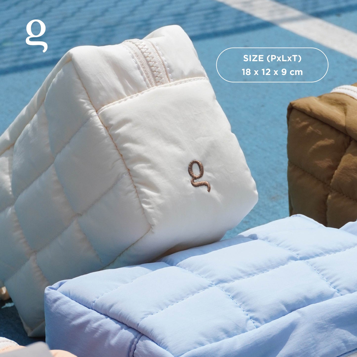 BOXY CLOUD POUCH - Nylon Travel Organizer Pouch