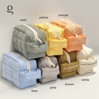 BOXY CLOUD POUCH - Nylon Travel Organizer Pouch