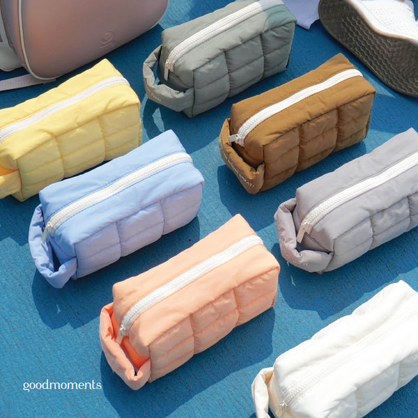 Boxy Cloud Pouch - Nylon Travel Organizer Pouch