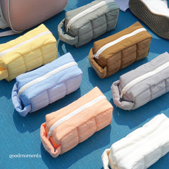 Boxy Cloud Pouch - Nylon Travel Organizer Pouch