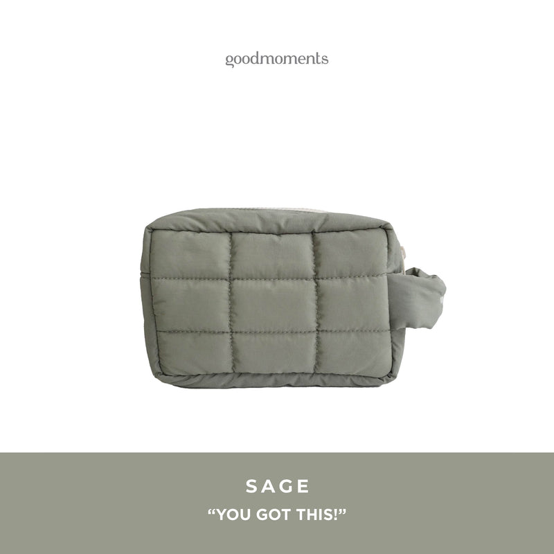Boxy Cloud Pouch - Nylon Travel Organizer Pouch