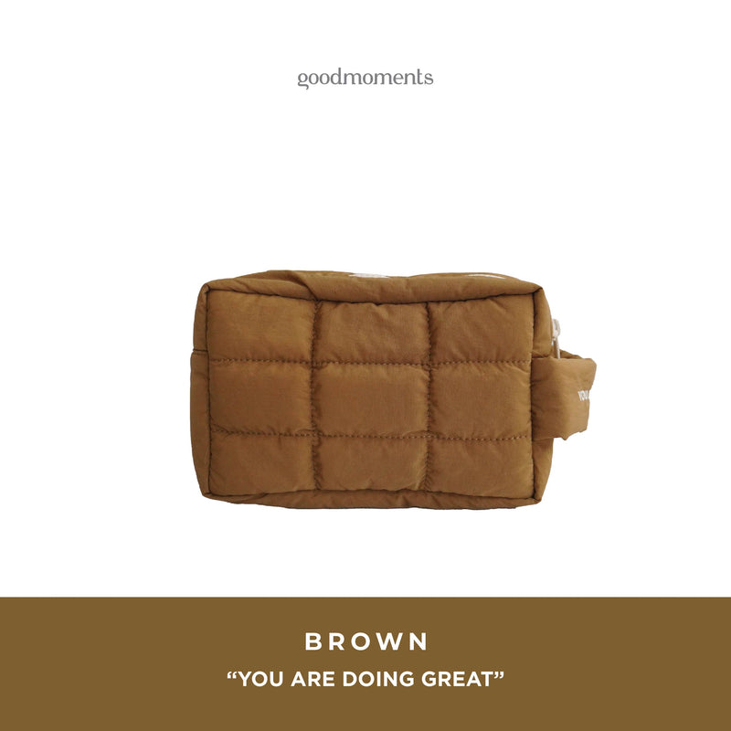 Boxy Cloud Pouch - Nylon Travel Organizer Pouch