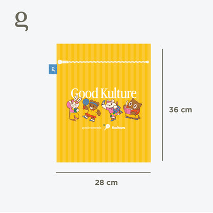 Good Kulture Wetbag by Goodmoments x Koultoura - Reusable Waterproof Wetbag