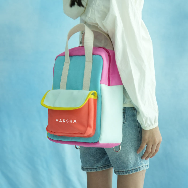 Kiki Bag Tricolor - 3 Ways To Wear (Mini Bag)