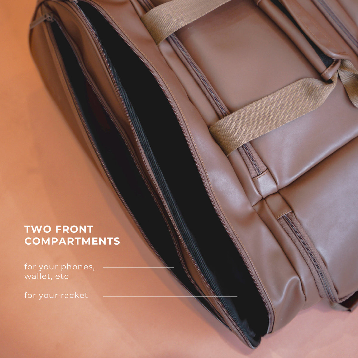TOUR PADEL LEATHER - Synthethic Leather Padel Bag
