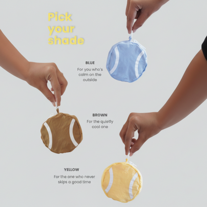 TENNIS BALL BAG CHARM – Foldable Bag