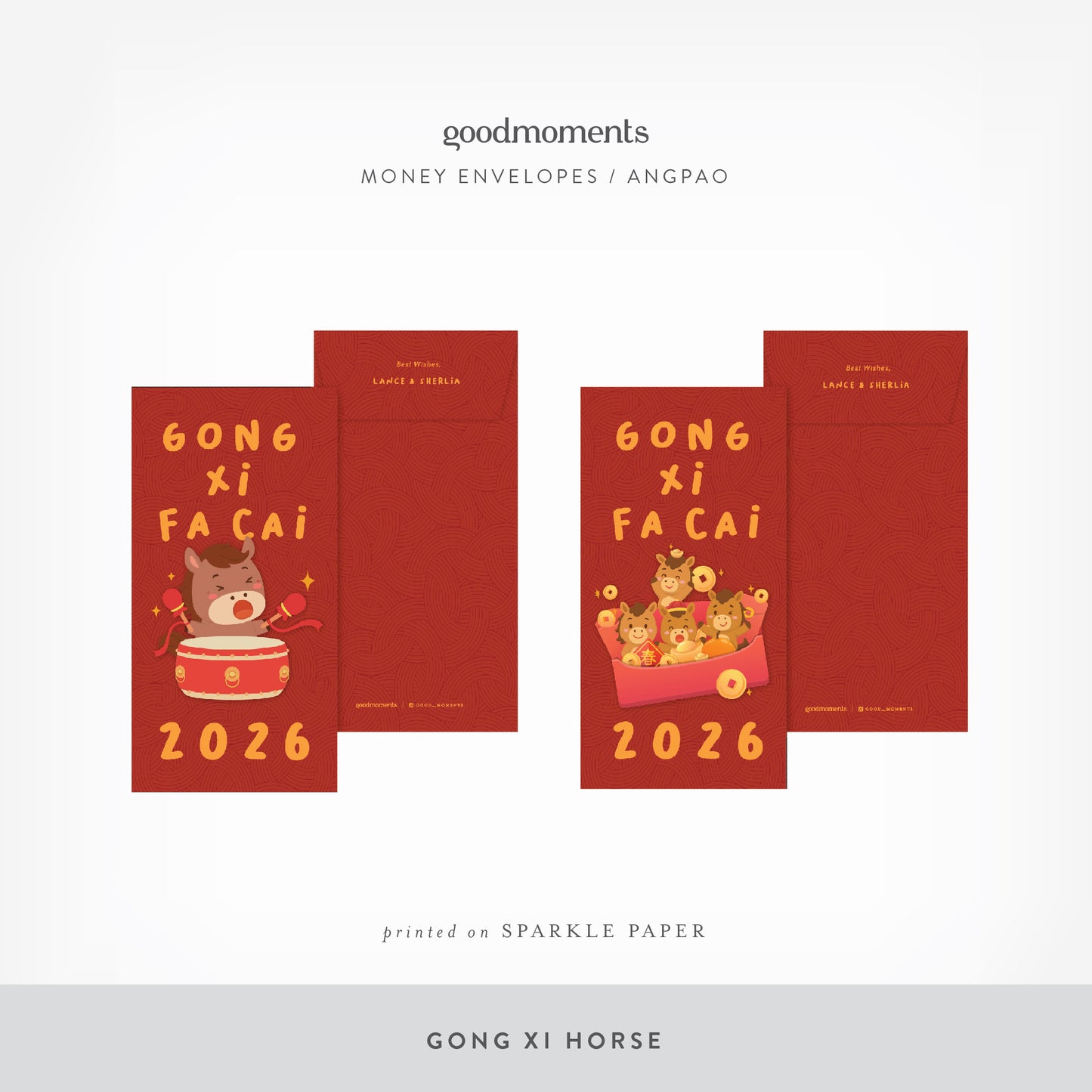 GONG XI FA CAI Custom Money Envelope - Custom CNY Money Envelope