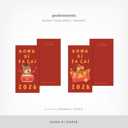 GONG XI FA CAI Custom Money Envelope - Custom CNY Money Envelope