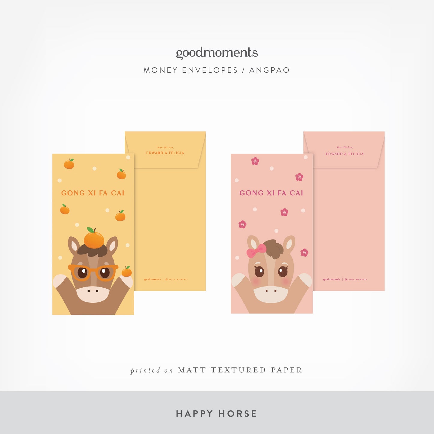 GONG XI FA CAI Custom Money Envelope - Custom CNY Money Envelope