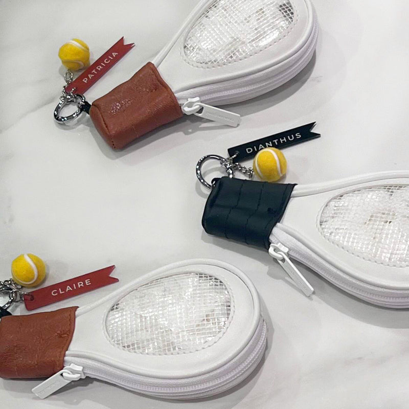 Racket Bag Charm - Racket Pouch Bag Charm