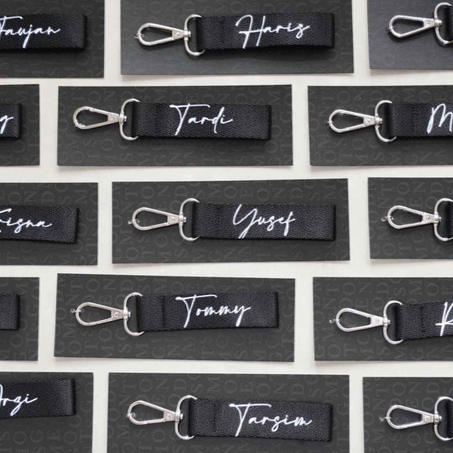 MINI WRIST STRAP - Strap Key Chain With Custom Name