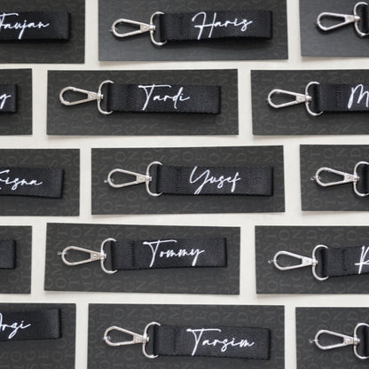 MINI WRIST STRAP - Strap Key Chain With Custom Name