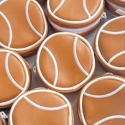 BALL BAG CHARM - Tennis Ball Pouch Bag Charm