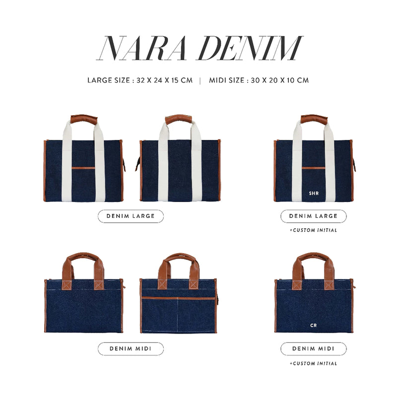 Nara Bag Denim - Women's Shoulder Bags