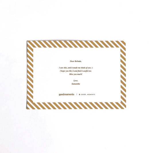 EXTRA GREETING CARD - Custom Your Message