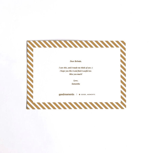 Extra Greeting Card - Custom Your Message