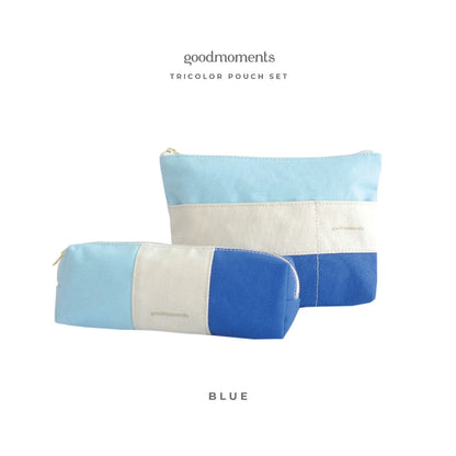 TRICOLOR SET - Pouch and Pencil Case
